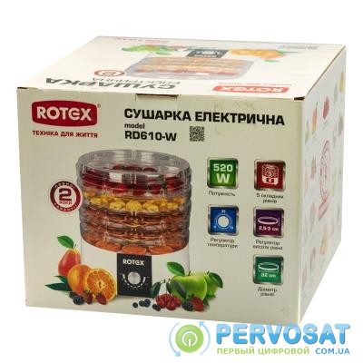 Сушка для овощей и фруктов Rotex RD610-W