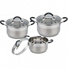 Набір посуду Con Brio 6 предметов 2,6л, 3,6л, 4,7л (СВ-1154) Набір посуду Con Brio 6 предметов 2,6л, 3,6л, 4,7л (СВ-1154)