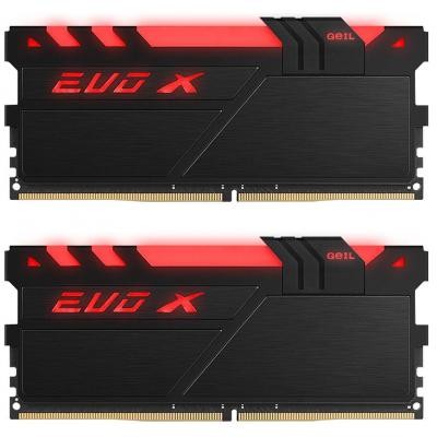 Модуль памяти для компьютера DDR4 16GB (2x8GB) 3200 MHz EVO X RGB GEIL (GEXB416GB3200C16ADC)