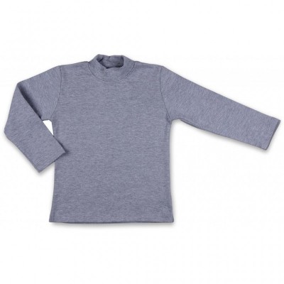 Кофта Lovetti водолазка серая меланжевая (1012-116-gray)