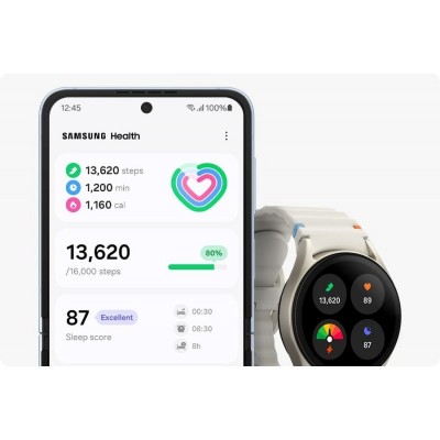 Смарт-годинник Samsung Galaxy Watch 7 44мм (L310) 1.47", 480x480, sAMOLED, BT 5.3, NFC, 2/32ГБ, сріблястий