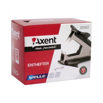 Антистеплер Axent Welle, plastic, black (5550-01-А)