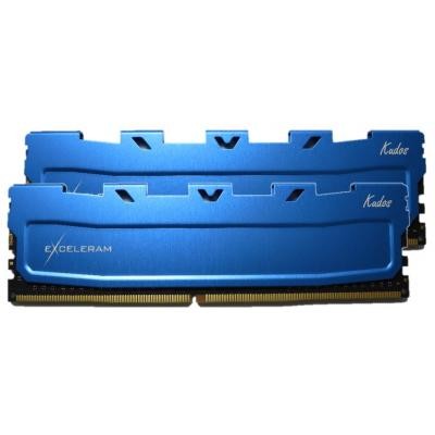 Модуль памяти для компьютера DDR4 8GB (2x4GB) 2400 MHz Blue Kudos eXceleram (EKBLUE4082416AD)