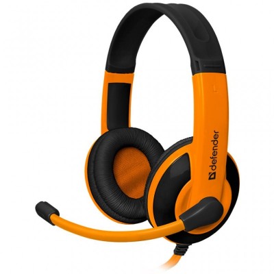 Наушники Defender Warhead G-120 Black-Orange (64099)