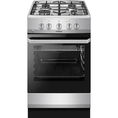 Плита газова Hansa, 50x60см, 67л, емаль, газ контр., нержавіюча сталь