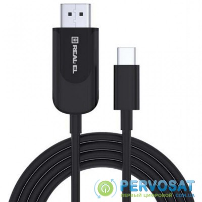 Переходник USB Type-C to HDMI 1.8m CHD-180 4K 60Hz REAL-EL (EL123500044)