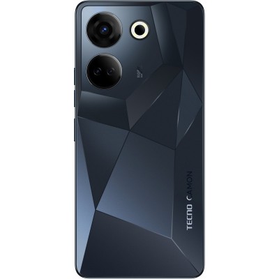 Смартфон TECNO Camon 20 Pro (CK7n) 6.67&quot; 8/256GB, 2SIM, 5000mAh, Predawn Black