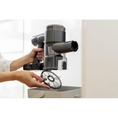 Пилосос Gorenje бездротовий, 70Вт, конт пил -0.7л, автон. робота до 60хв, HEPA, підсвічування, індикатор, антрацит Пилосос Gorenje бездротовий, 70Вт, конт пил -0.7л, автон. робота до 60хв, HEPA, підсвічування, індикатор, антрацит