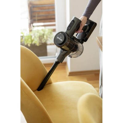 Пилосос Gorenje бездротовий, 70Вт, конт пил -0.7л, автон. робота до 60хв, HEPA, підсвічування, індикатор, антрацит Пилосос Gorenje бездротовий, 70Вт, конт пил -0.7л, автон. робота до 60хв, HEPA, підсвічування, індикатор, антрацит