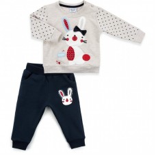 Набір дитячого одягу Breeze з зайчиками (10188-86G-beige) Набір дитячого одягу Breeze з зайчиками (10188-86G-beige)