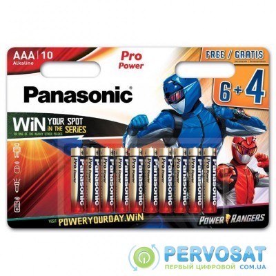 Батарейка PANASONIC AAA LR03 Pro Power * 10 Power Rangers (LR03XEG/10B4FPR)
