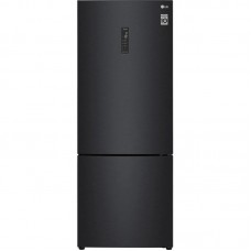 Холодильник LG з нижн. мороз., 185x70х70, холод.відд.-329л, мороз.відд.-122л, 2дв., А++, NF, інв., диспл зовн., зона св-ті, чорний матовий