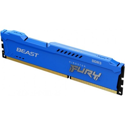 Пам'ять до ПК Kingston DDR3 1600 8GB KIT (4GBx2) FURY Beast Blue