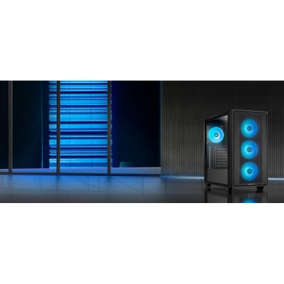 Корпус CHIEFTEC Gaming Hunter 3, без БЖ, 2xUSB3.0, 1xUSB3.2 Gen2 Type-C, 4x120мм ARGB, VGA 425мм, LCS ready, TG Side panel, EATX, чорний