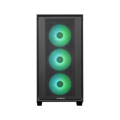 Корпус CHIEFTEC Gaming Hunter 3, без БЖ, 2xUSB3.0, 1xUSB3.2 Gen2 Type-C, 4x120мм ARGB, VGA 425мм, LCS ready, TG Side panel, EATX, чорний