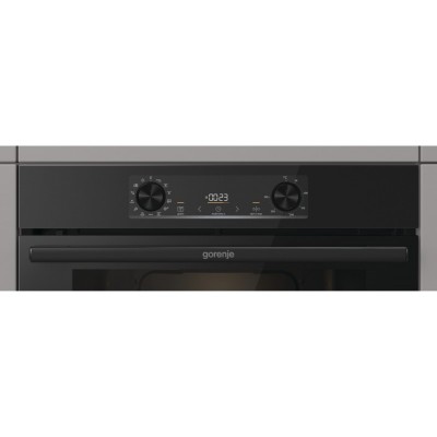 Духова шафа Gorenje електрична, 77л, A+, дисплей, IconLed, піроліз, готув. на різн рівнях, чорний