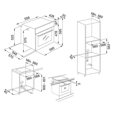 Духова шафа Franke електрична, 71л, піроліз, сенсорное упр, дисплей, таймер, чорний+нерж