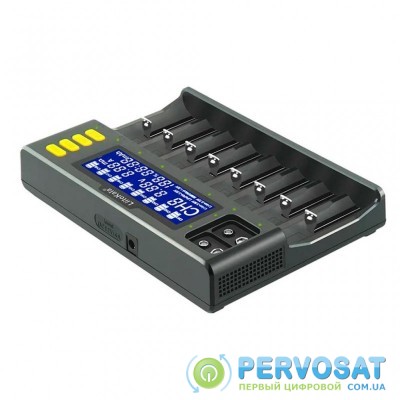 Зарядное устройство для аккумуляторов LiitoKala 8 Slots, LCD дисплей, Li-ion/Ni-MH/Ni-Cd/AA/ААA/AAAA/С (Lii-S8)