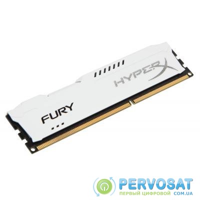 Модуль памяти для компьютера DDR3 4Gb 1600 MHz HyperX Fury White HyperX (Kingston Fury) (HX316C10FW/4)