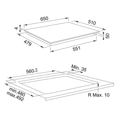 Варильна поверхня Franke Maris FMA 654 I F BK індукційна, поєднання конфорок,  Slider, Power Limitation, чорна
