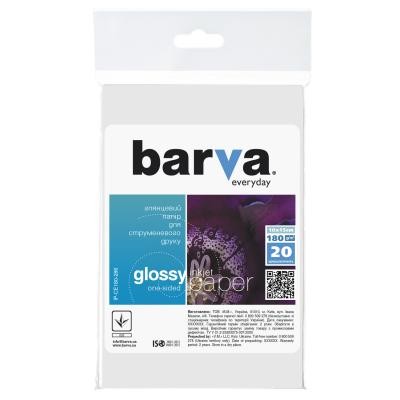 Бумага BARVA 10x15 Everyday 180г Glossy 20с (IP-CE180-286)