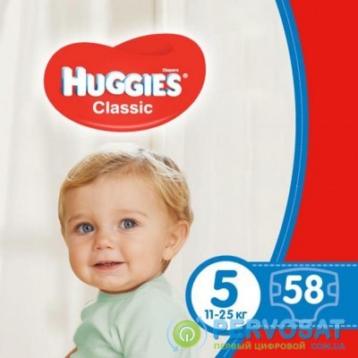 Подгузник Huggies Classic 5 Mega 58 шт (5029053543192)