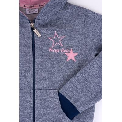 Спортивний костюм Breeze з рожевими лампасами (9553-152G-blue)
