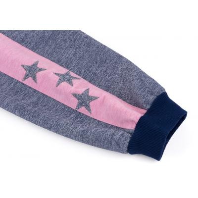Спортивний костюм Breeze з рожевими лампасами (9553-152G-blue)