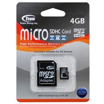 Карта пам'яті Team 4Gb microSDHC class 4 (TUSDH4GCL403)