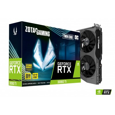 Відеокарта ZOTAC GeForce RTX 3060 Ti 8GB GDDR6 Twin Edge OC LHR