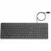 Клавіатура мембранна HP 150, 104key, USB-A, EN/RU, чорний