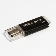 USB флеш накопичувач Mibrand 32GB Cougar Black USB 2.0 (MI2.0/CU32P1B)