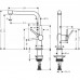 Змішувач для кухні Hansgrohe Talis M54, довж.виливу - 215мм, поворотний, 1важіль, KM270, сталь