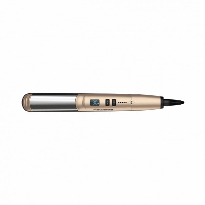 Випрямляч Rowenta Glam & Shine 2в1, темп.режимів-8, 140-210С, дисплей, кераміка, золотий