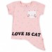 Футболка детская Haknur "Love is cat" (5754-104G-peach)