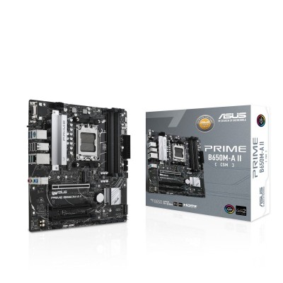 Материнcька плата ASUS PRIME B650M-A II-CSM sAM5 B650 4xDDR5 M.2 D-Sub HDMI DP mATX