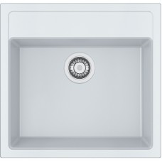 Мийка кухонна Franke Sirius тектонайт, прямокут., без крила, 560х530х200мм, чаша - 1, врізна, білий
