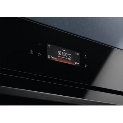 Духова шафа Electrolux електрична, 70л, А++, пара, дисплей, конвекція, ф-ція пароварки, телескопічні напрямні, чорний