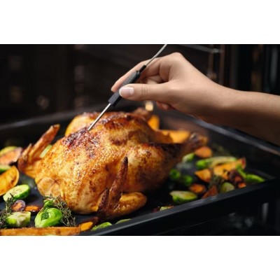 Духова шафа Electrolux електрична, 70л, А++, пара, дисплей, конвекція, ф-ція пароварки, телескопічні напрямні, чорний