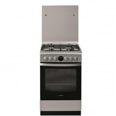 Плита Indesit IS5G8CHX/EU комбі/50х60/А/57л/чавун/конвекції/газ.контр/електроподж/дисплей/нерж.сталь