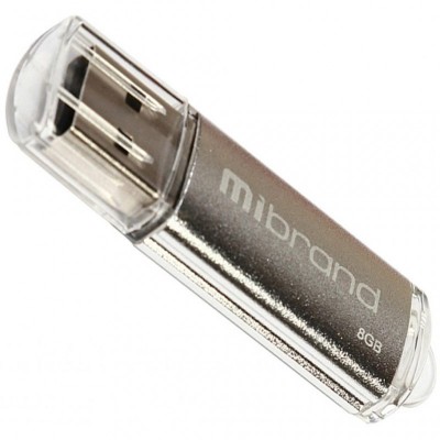 USB флеш накопитель Mibrand 8GB Cougar Silver USB 2.0 (MI2.0/CU8P1S)