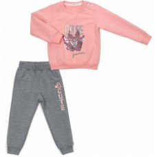 Спортивний костюм Breeze з короною перевертишем (16480-116G-peach) Спортивний костюм Breeze з короною перевертишем (16480-116G-peach)