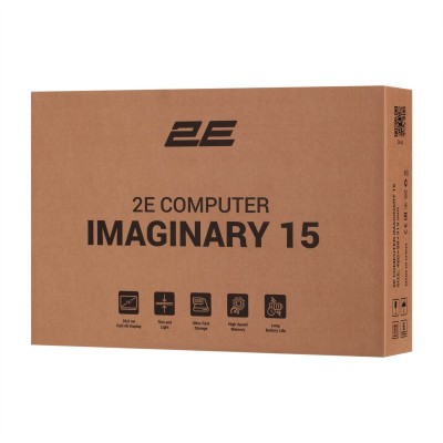 Ноутбук 2E Imaginary 15.6&quot; FHD IPS AG, Intel i7-1255U, 32GB, F1TB, UMA, DOS, Чорний