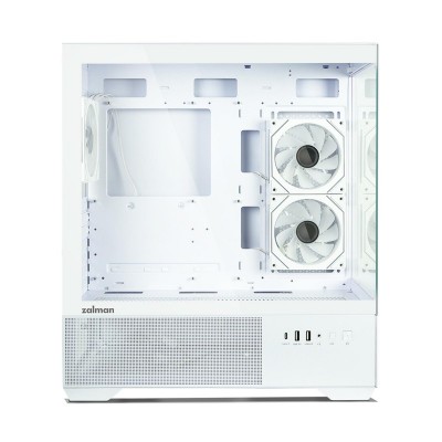 Корпус Zalman Chronix без БЖ, 1xUSB3.0, 1xUSB2.0, 1x Type C, 2x120мм ARGB Reverse,  1x120мм ARGB, VGA 410мм, LCS ready, TG Side/Front Panel, ATX, білий