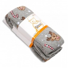 Колготки Bross з оленями (21386-9G-gray)