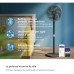Вентилятор Philips підлоговий Series 3000, 40см, 48Вт, керування через смартфон, регулювання висоти, чорний