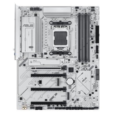 Материнcька плата ASUS B850 MAX GAMING WIFI W sAM5 B850 4xDDR5 M.2 HDMI DP WiFi BT ATX білий