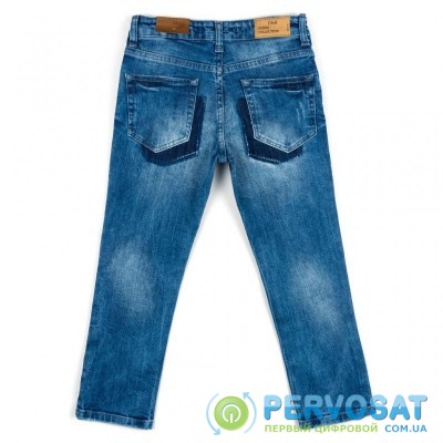 Штаны детские Breeze джинсовые с потертостями (OZ-18606-134B-blue)