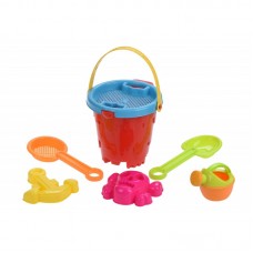 Набір для гри з піском Same Toy 6 од. відерце червоне 909Ut-1