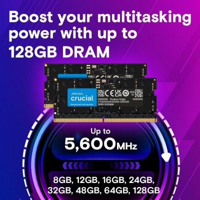 Пам'ять ноутбука Crucial DDR5 16GB 5600 Пам'ять ноутбука Crucial DDR5 16GB 5600